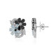 Pendientes en plata con Espinela negra (Dallas Prince Designs)