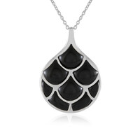 Collar en plata con Ónix negro (KM by Juwelo)