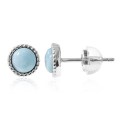Pendientes en plata con Larimar
