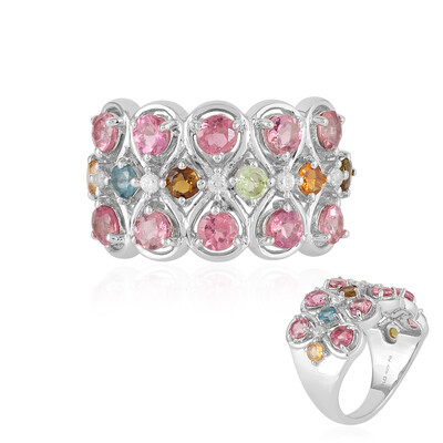 Anillo en plata con Turmalina
