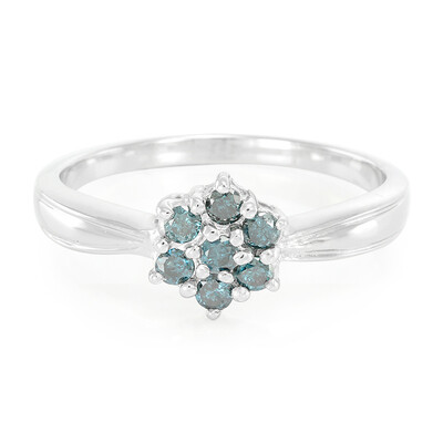 Anillo en plata con Diamante fantasía