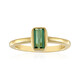 Anillo en plata con Turmalina verde Benedito(Adela Silber)
