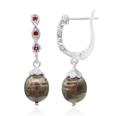 Pendientes en plata con Perla Freshwater (TPC)