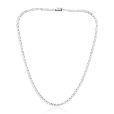 Collar en plata con Topacio blanco