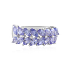 Anillo en plata con Tanzanita