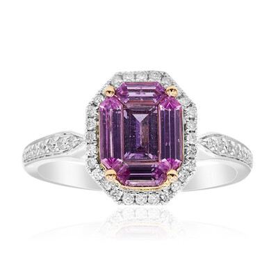Anillo en oro con Zafiro rosado (CIRARI)
