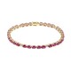 Brazalete en oro con Rubí de Mozambique AAA