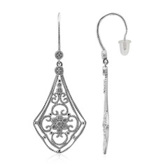 Pendientes en plata con Diamante I3 (I)