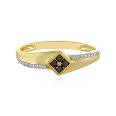 Anillo en plata con Diamante negro