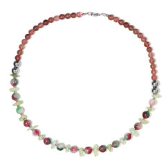 Collar en plata con Diamante plateados