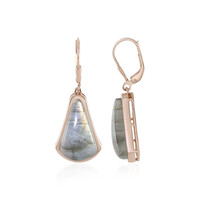 Pendientes en plata con Labradorita verde de Maniry (KM by Juwelo)
