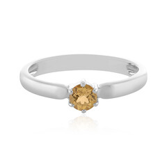 Anillo en plata con Topacio imperial