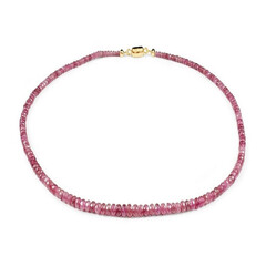 Collar en oro con Turmalina rosa