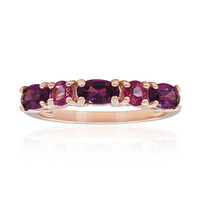 Anillo en plata con Rodolita