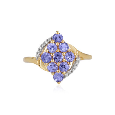 Anillo en plata con Tanzanita