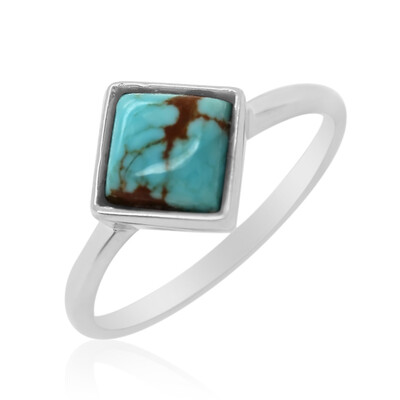 Anillo en plata con Turquesa de la mina 8 (Anne Bever)