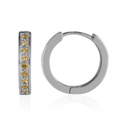 Pendientes en plata con Citrino