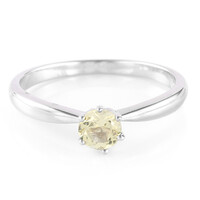 Anillo en plata con Turmalina cuprífera