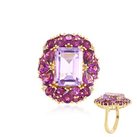 Anillo en plata con Amatista Rosa de Francia