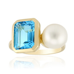 Anillo en oro con Topacio de Marambaia (Michelle Albala)