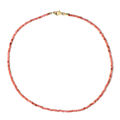 Collar en plata con Cuarzo rosado