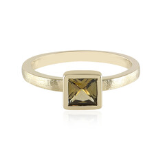 Anillo en oro con Tanzanita amarilla sin calentar (Adela Gold)
