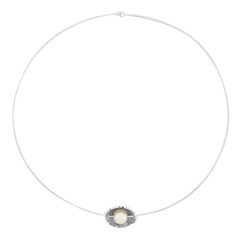Gargantilla en plata con Perla Freshwater