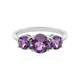 Anillo en plata con Cuarzo azur