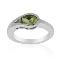 Anillo en plata con Cuarzo del Ouro Verde