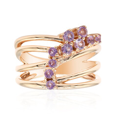 Anillo en plata con Amatista