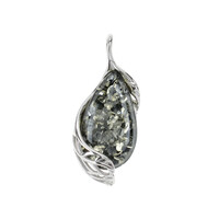 Colgante en plata con Ámbar báltico