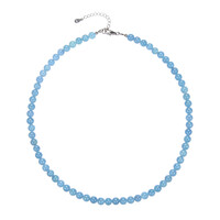 Collar en plata con Aguamarina