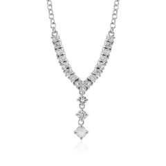 Collar en plata con Topacio blanco