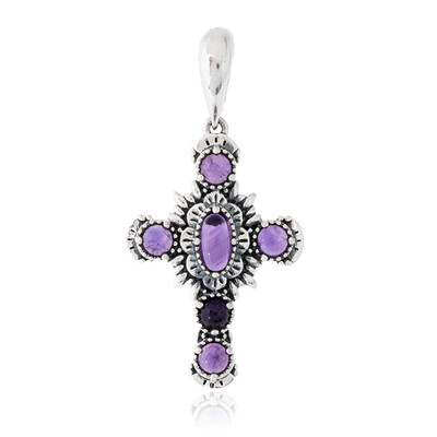 Colgante en plata con Amatista de Zambia (Desert Chic)