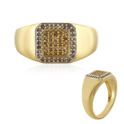 Anillo en plata con Diamante chocolate I3