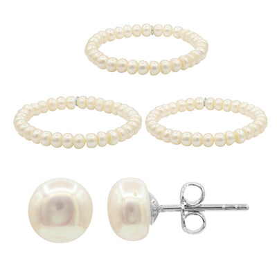 Set en plata con Perla Freshwater (TPC)