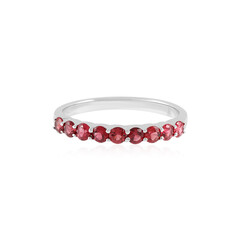 Anillo en plata con Espinela roja noble