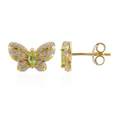 Pendientes en plata con Peridoto de Birmania