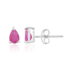 Pendientes en plata con Rubí de Mozambique