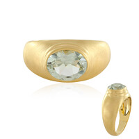 Anillo en plata con Amatista verde