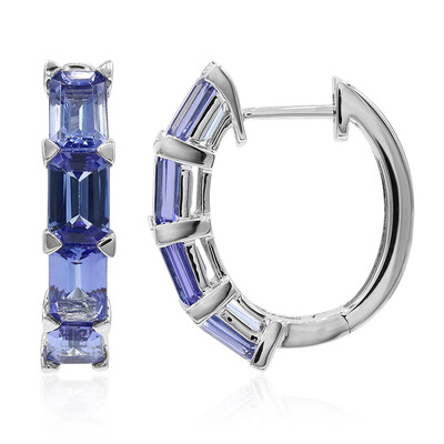 Pendientes en oro con Tanzanita AAA (CIRARI)