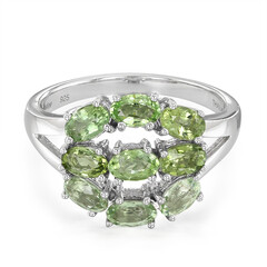 Anillo en plata con Turmalina Paraíba