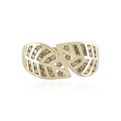 Anillo en oro con Diamante champán I2 (de Melo)