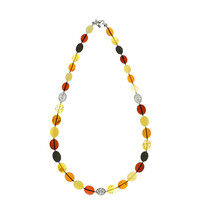 Collar en plata con Ámbar báltico