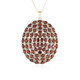Collar en plata con Granate de Mozambique