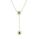 Collar en oro con Diamante verde SI2