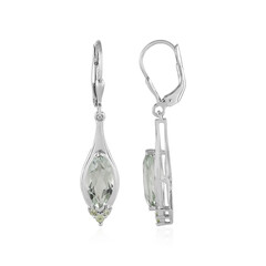 Pendientes en plata con Amatista verde (KM by Juwelo)