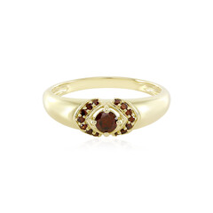 Anillo en oro con Diamante rojo PK