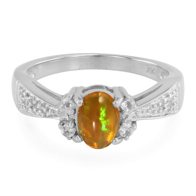 Anillo en oro con Ópalo de Kalimaya