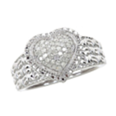 Anillo en plata con Diamante